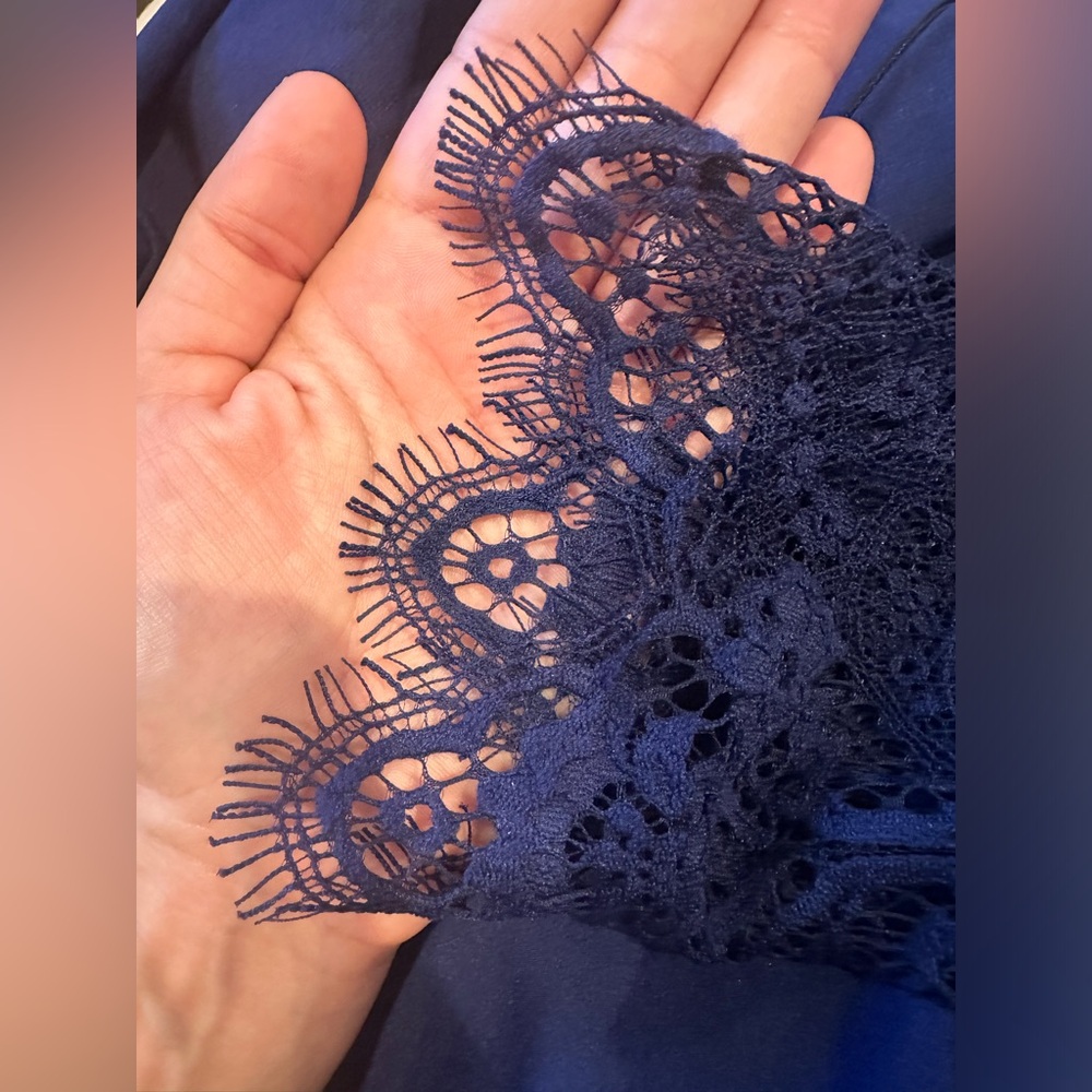 Js Collections Size 6 Nwot Navy Blue Column Dress… - image 7